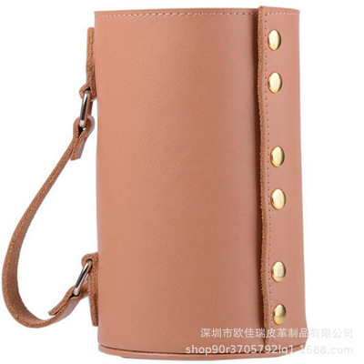 源頭廠家訂制批發酒水套 紅酒香檳酒收納包 真皮紅酒皮套